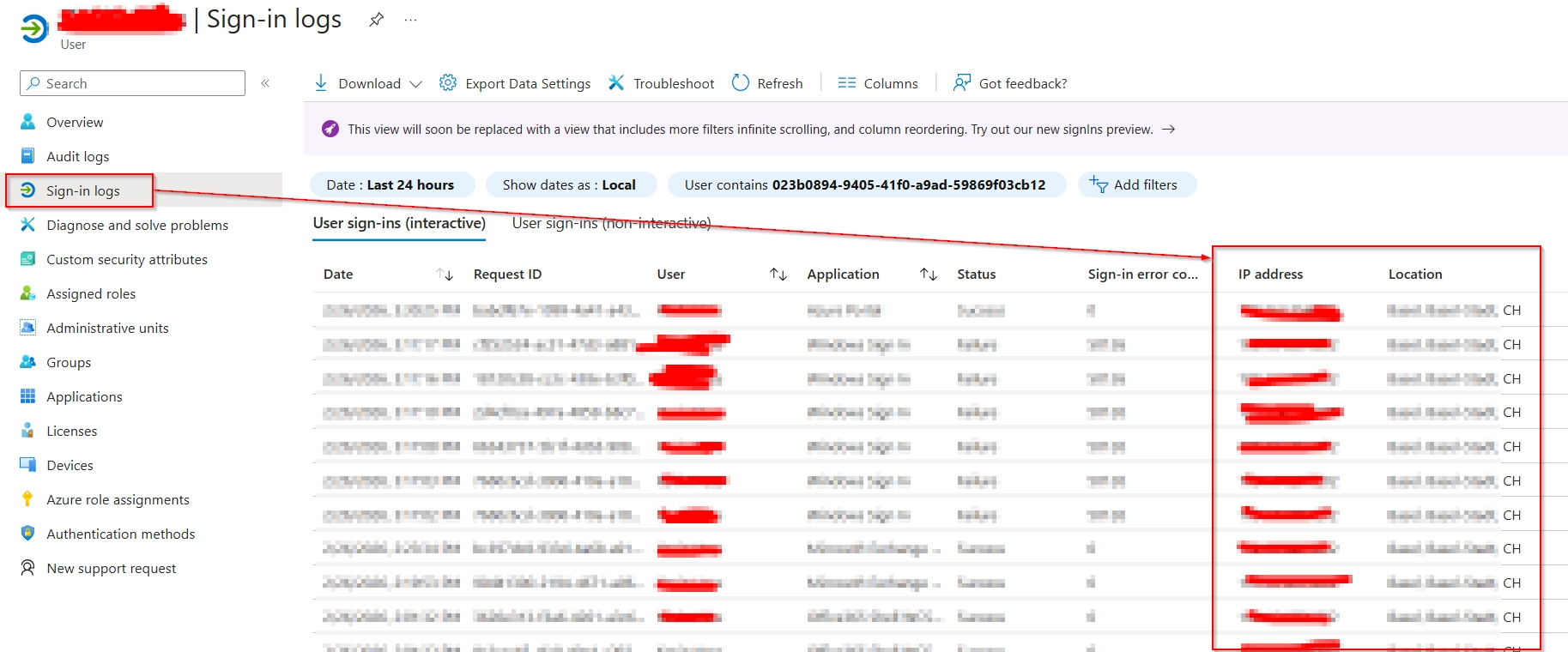Entra ID: Sign-in logs prüfen